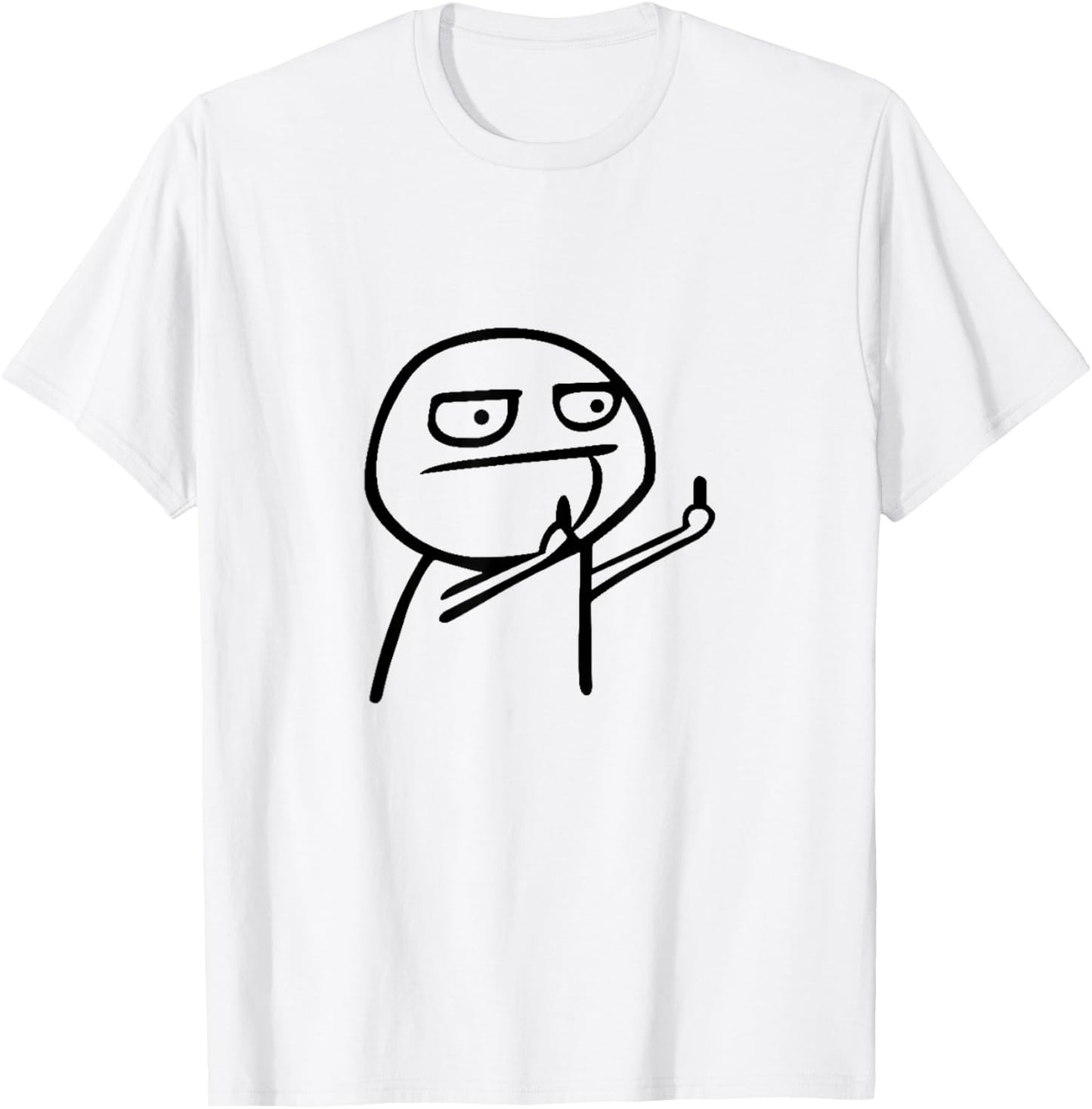 Funny stick man, funny picture, men and women T-Shirt - T-Shirt | White