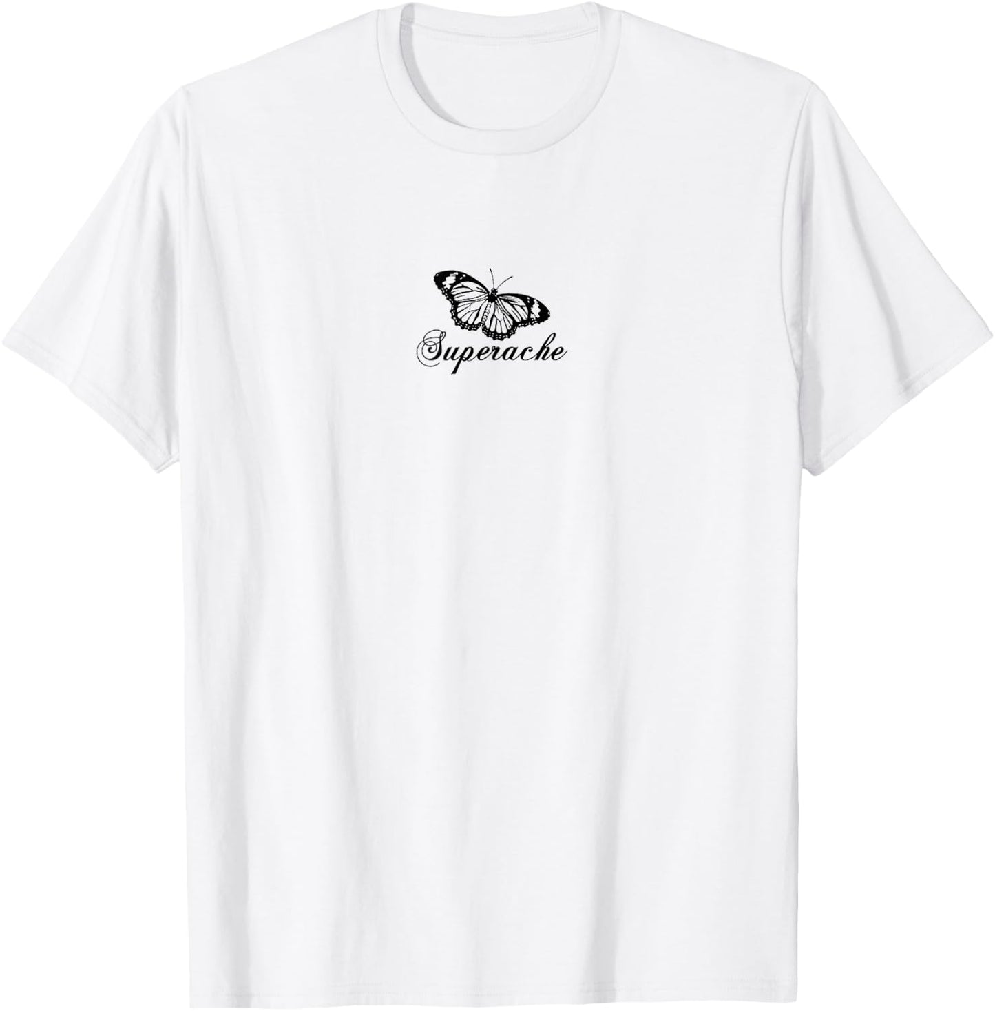 Official Conan Gray Superache Butterfly Pink T-Shirt - T-Shirt | White