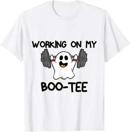 Working On My Booty Boo Ty Funny Halloween Gym Ghost