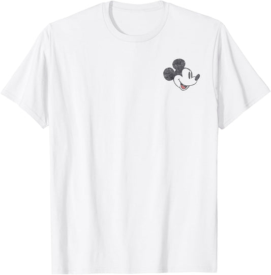 Disney Mickey and Friends Classic Mickey Front & Back T-Shirt - T-Shirt | White