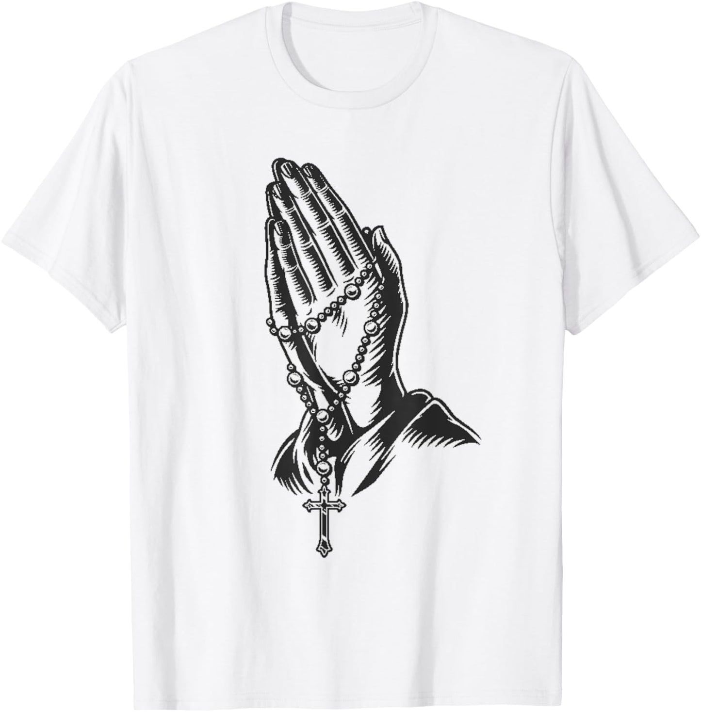 Praying hands T-Shirt - T-Shirt | White
