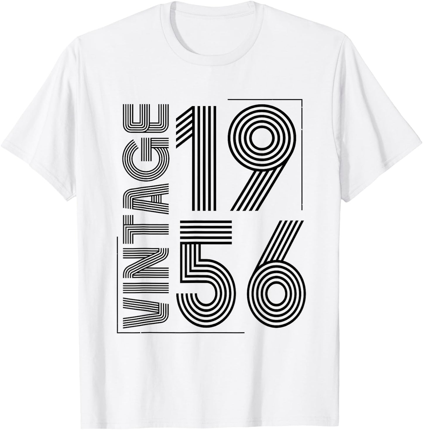 Vintage 1956 T Shirts Retro Funny 1956 Birthday T-Shirt - T-Shirt | White