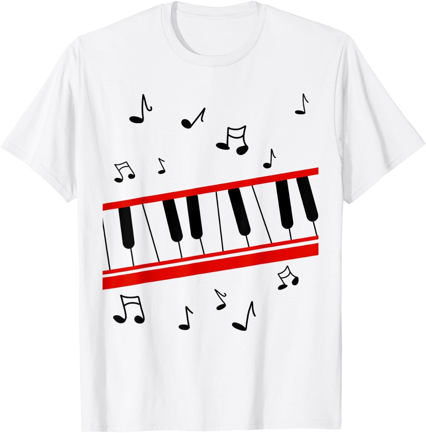 Retro 1980s Beat It Piano cartoon version T-Shirt - T-Shirt | White