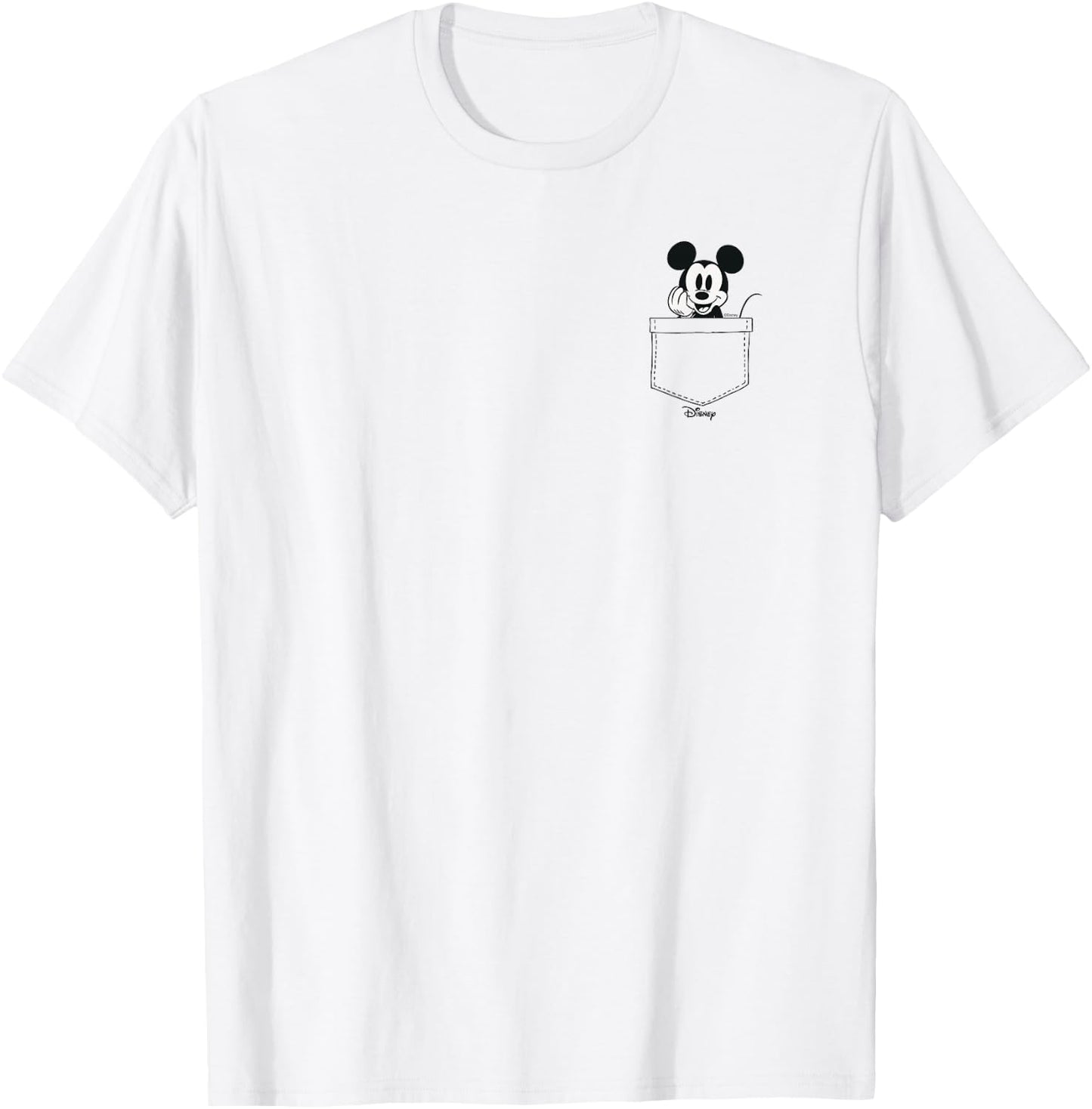 Disney - Mickey Pocket Peek T-Shirt - T-Shirt | White