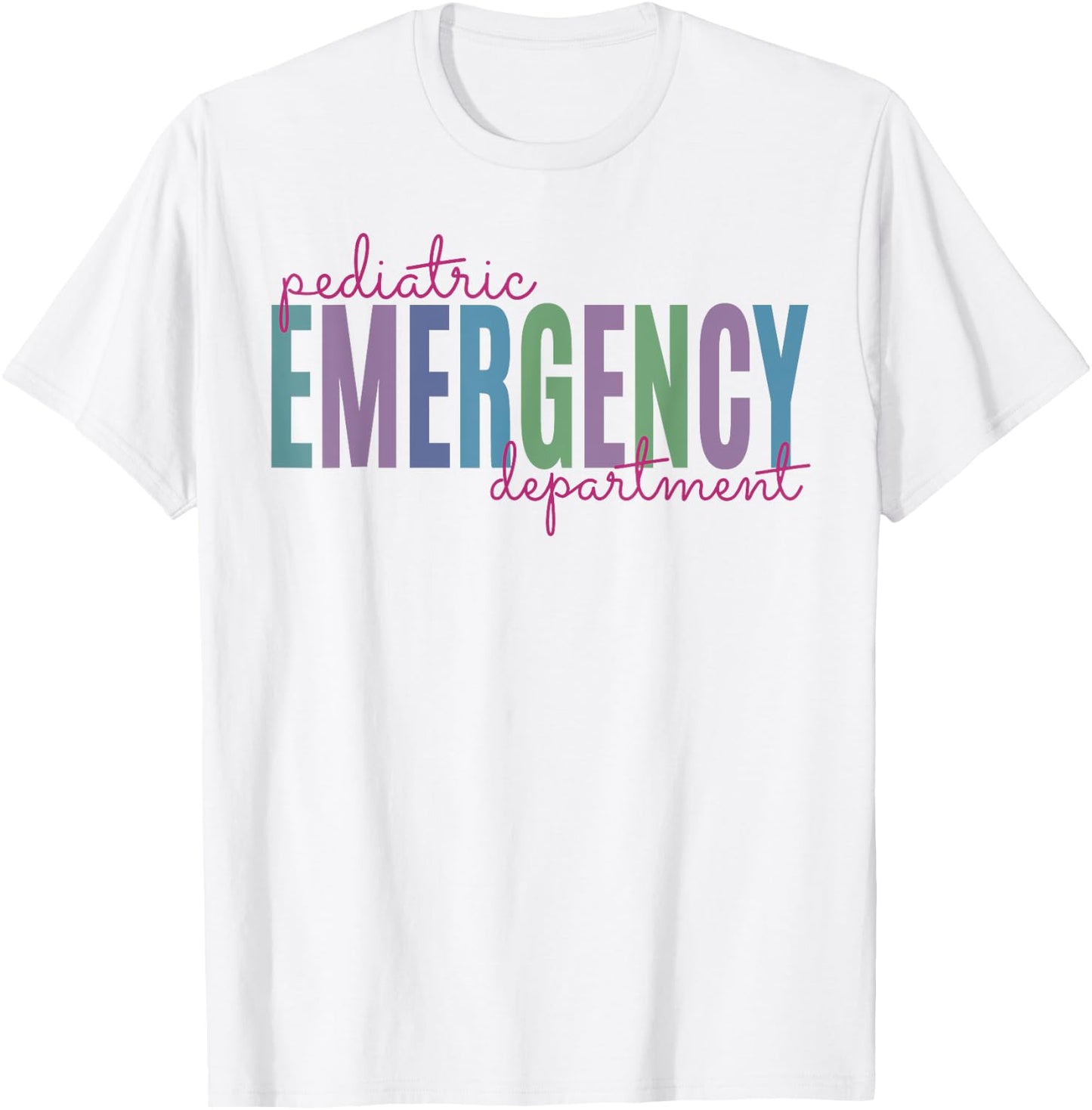 Pediatric Emergency Department Pediatric ER Nurse Medicine T-Shirt - T-Shirt | White