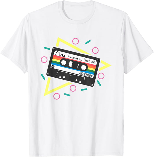 Running Up That Hill Funny Cute 80s Max's Mix T-Shirt - T-Shirt | White