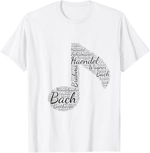 Music Note Classical music classical musicians music lovers T-Shirt - T-Shirt | White