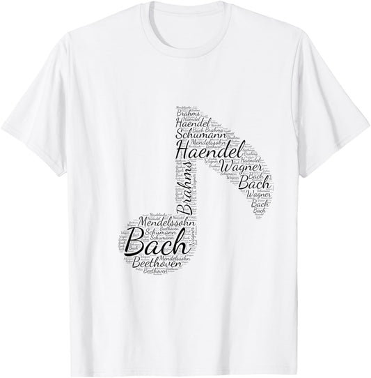 Music Note Classical music classical musicians music lovers T-Shirt - T-Shirt | White