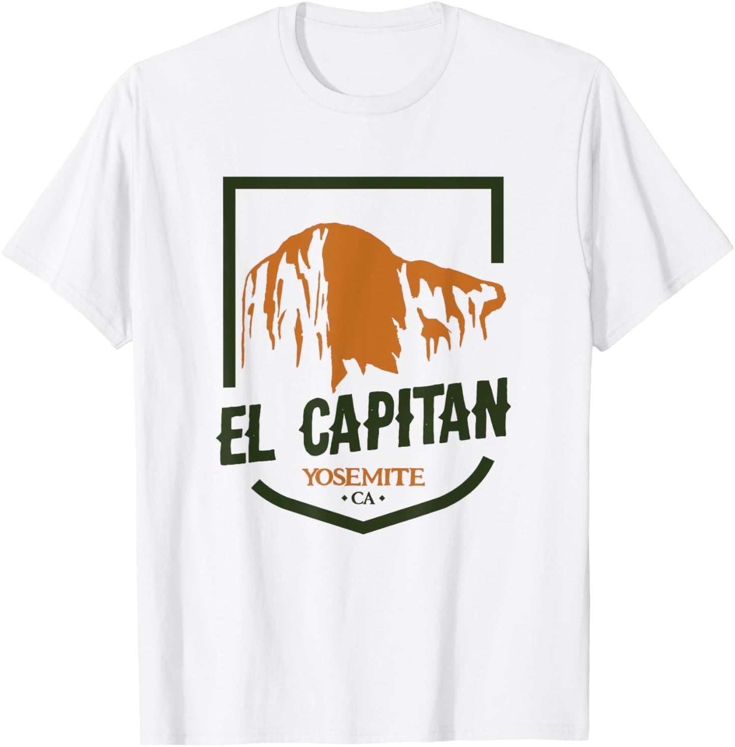 El Capitan Yosemite National Park California Climbing T-Shirt - T-Shirt | White