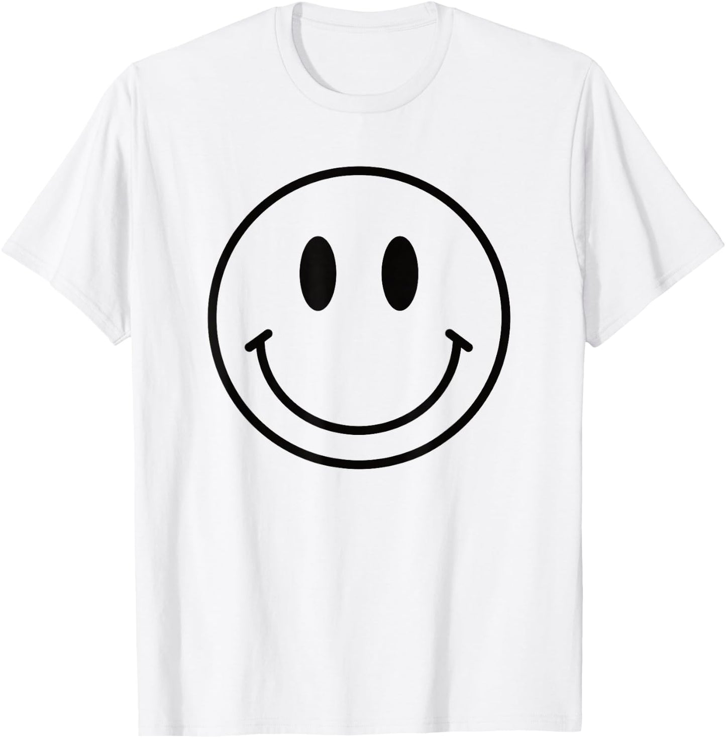Smile Face Shirt Cute Happy Peace Smiling Face Kids Youth T-Shirt - T-Shirt | White