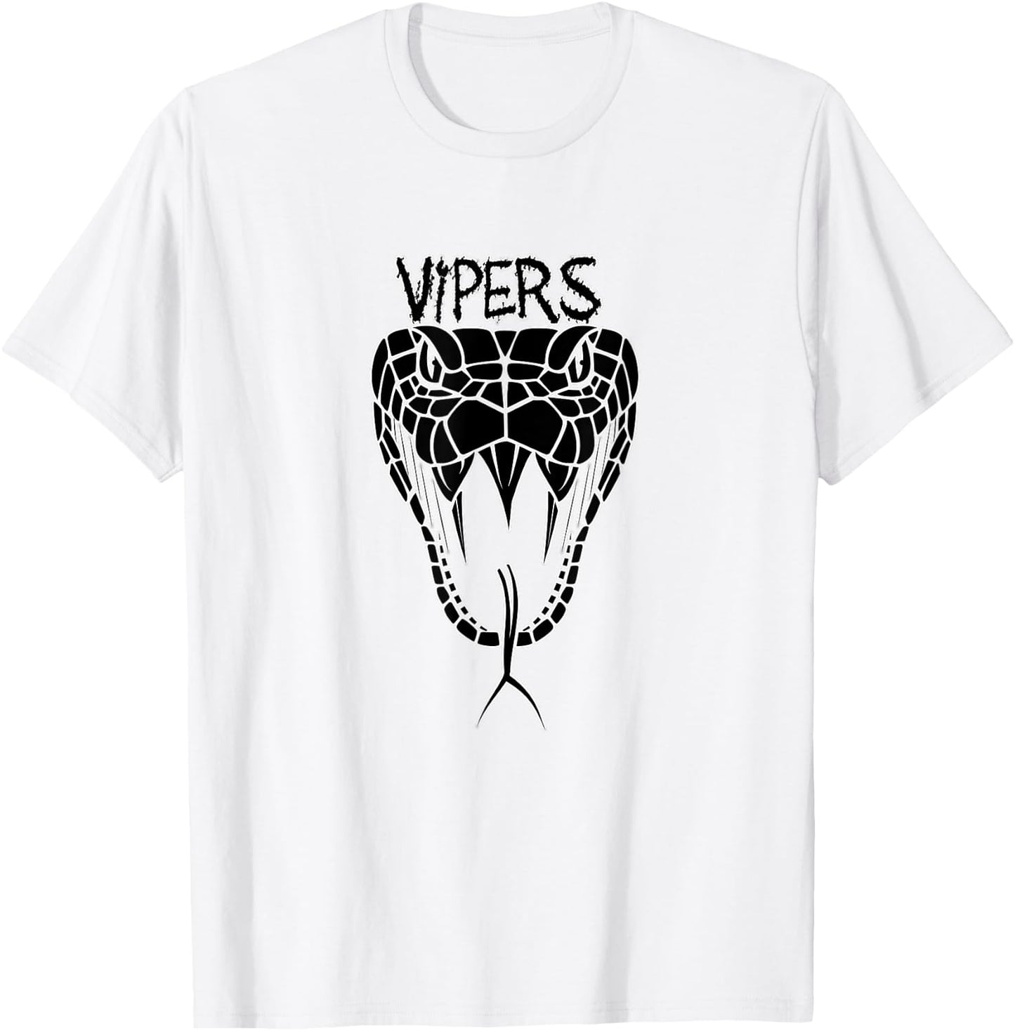 Go Vipers Football Baseball Basketball Cheer Team Fan Spirit T-Shirt - T-Shirt | White