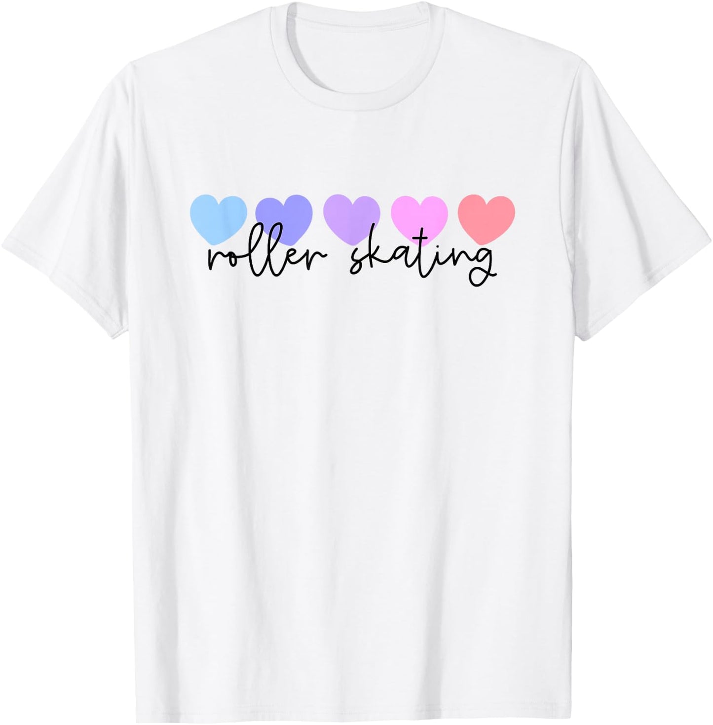 Roller Skates or Roller Skating Lover Heart Women or Girls T-Shirt - T-Shirt | White