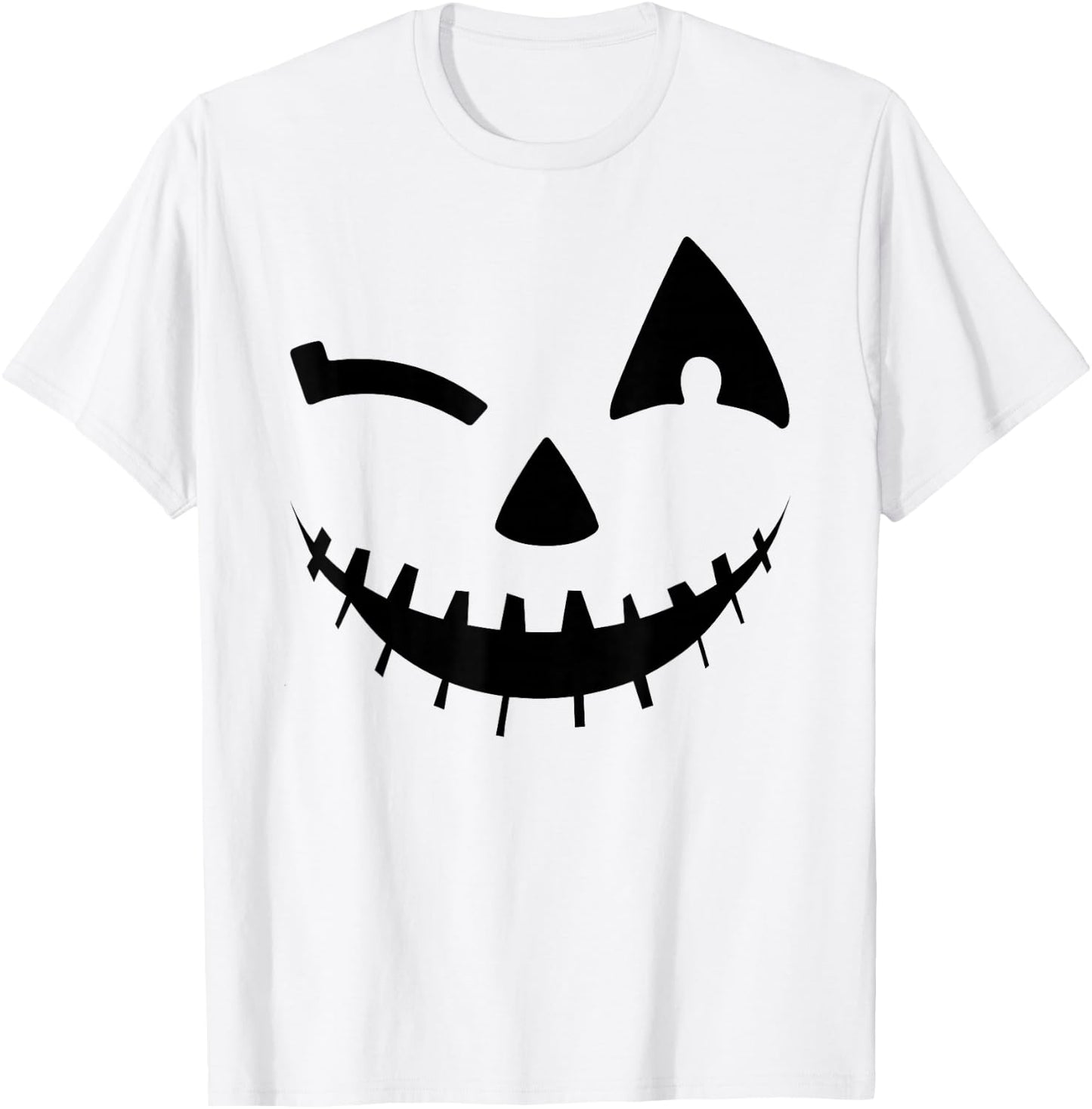 Adult Pumpkin Shirt Women Halloween Jackolantern Costume T-Shirt - T-Shirt | White