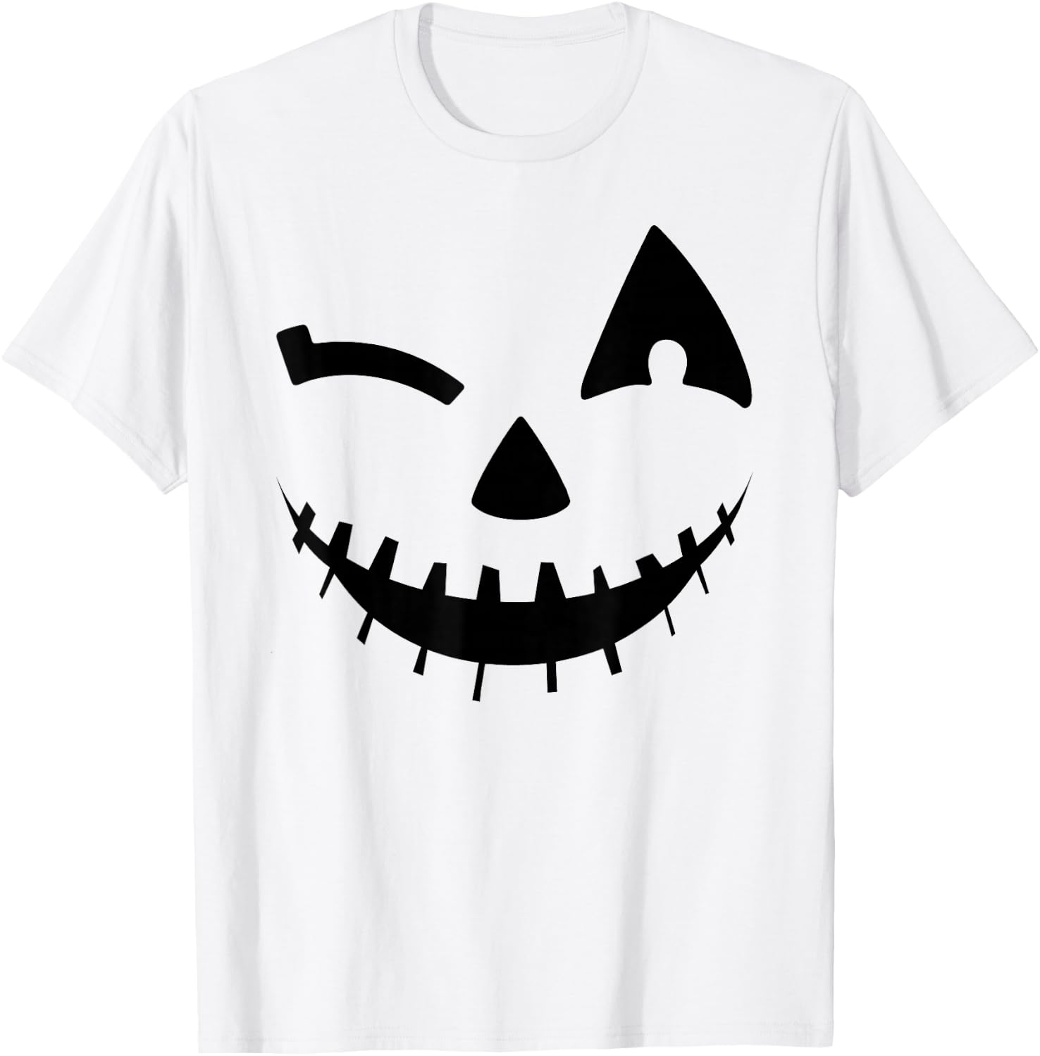 Adult Pumpkin Shirt Women Halloween Jackolantern Costume T-Shirt - T-Shirt | White