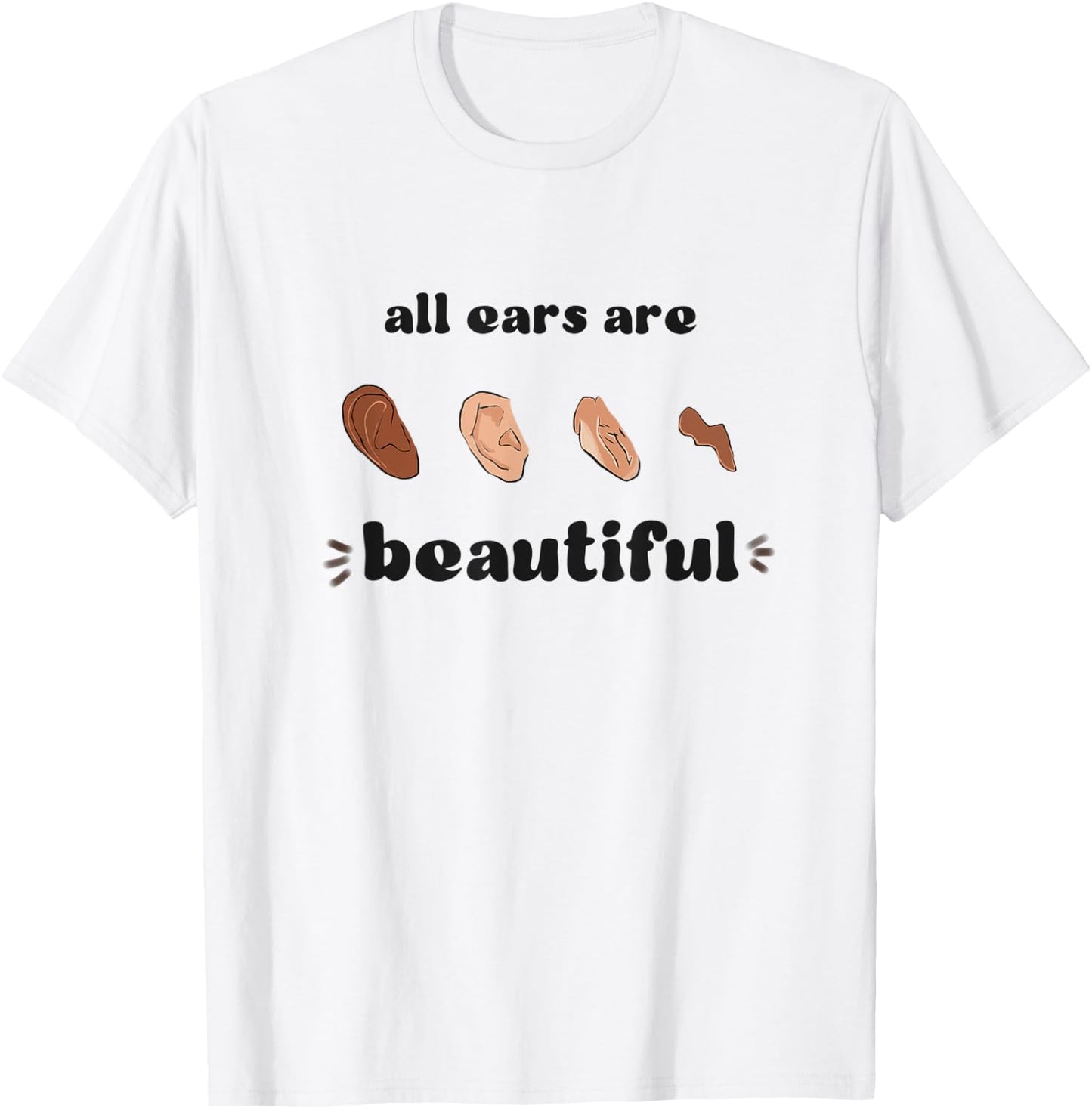 Microtia Awareness Day November 9 Deaf Community ASL T-Shirt - T-Shirt | White