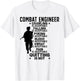 Combat Engineer Combat Engineering T-Shirt - T-Shirt | White