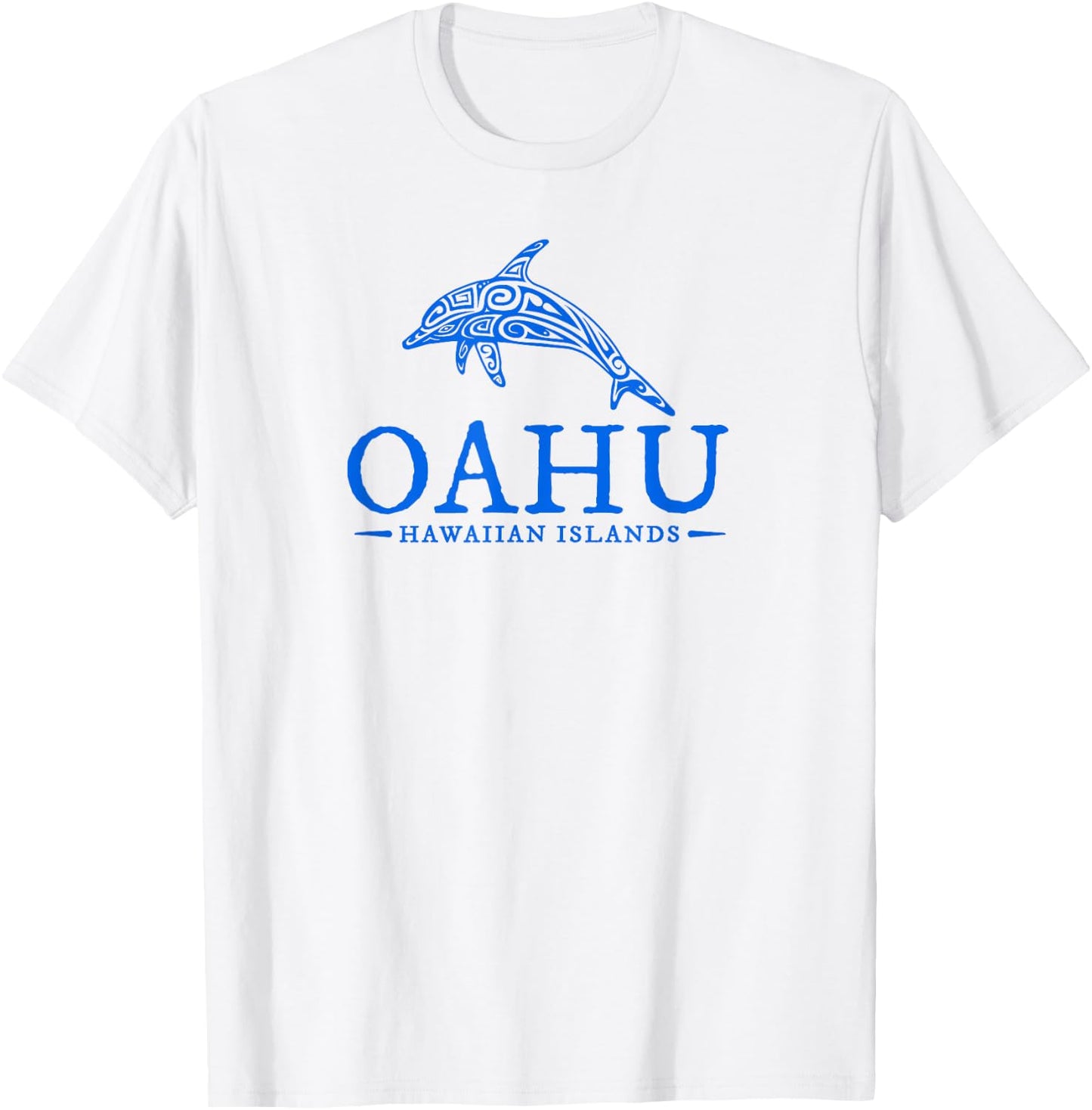 Oahu Hawaii Dolphin Boys Girls Vacation Souvenir T-Shirt - T-Shirt | White