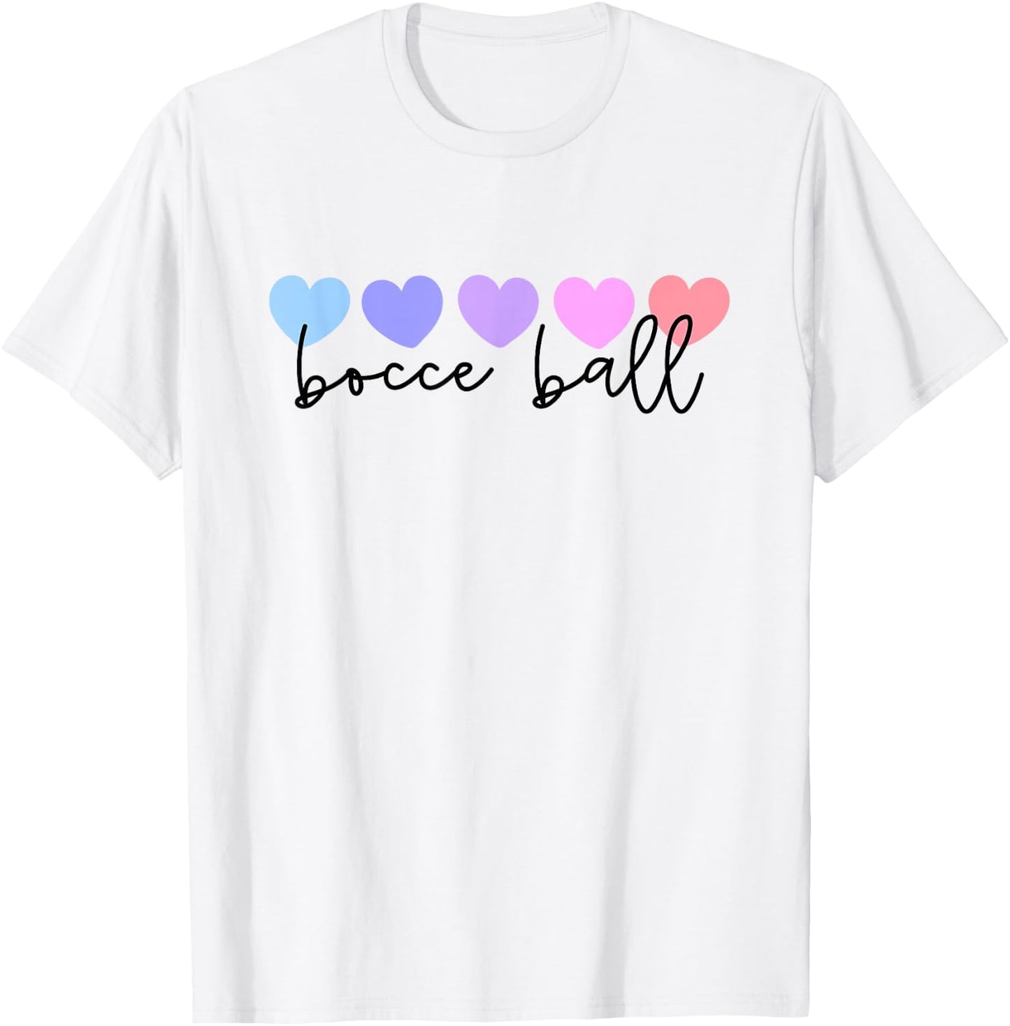 Bocce Ball Lover Heart Women or Girls T-Shirt - T-Shirt | White