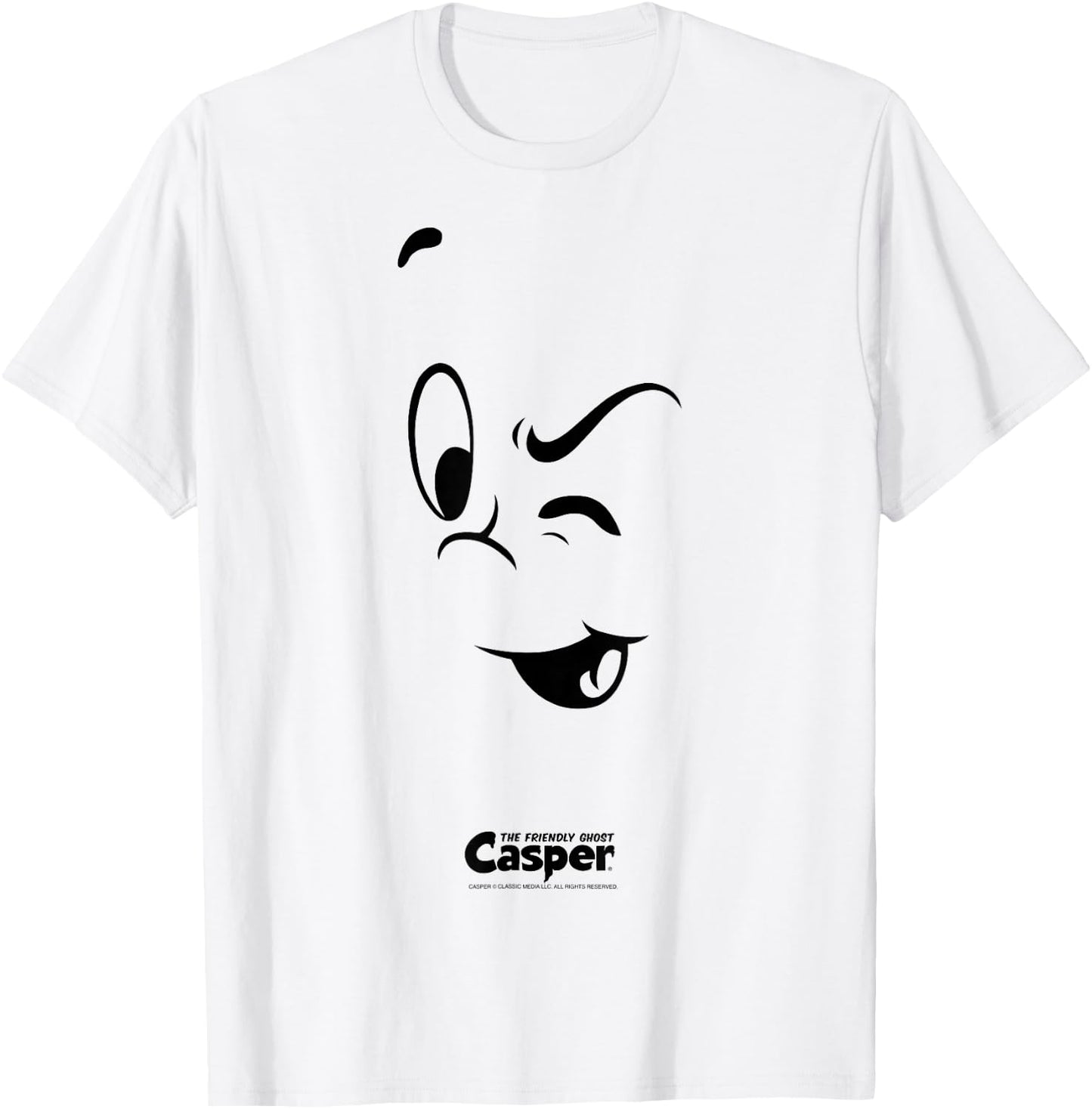 Casper the Friendly Ghost Halloween Big Face Costume T-Shirt - T-Shirt | White