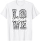 Dragons Love Team Mascot School Spirit Game Night Leopard T-Shirt - T-Shirt | White