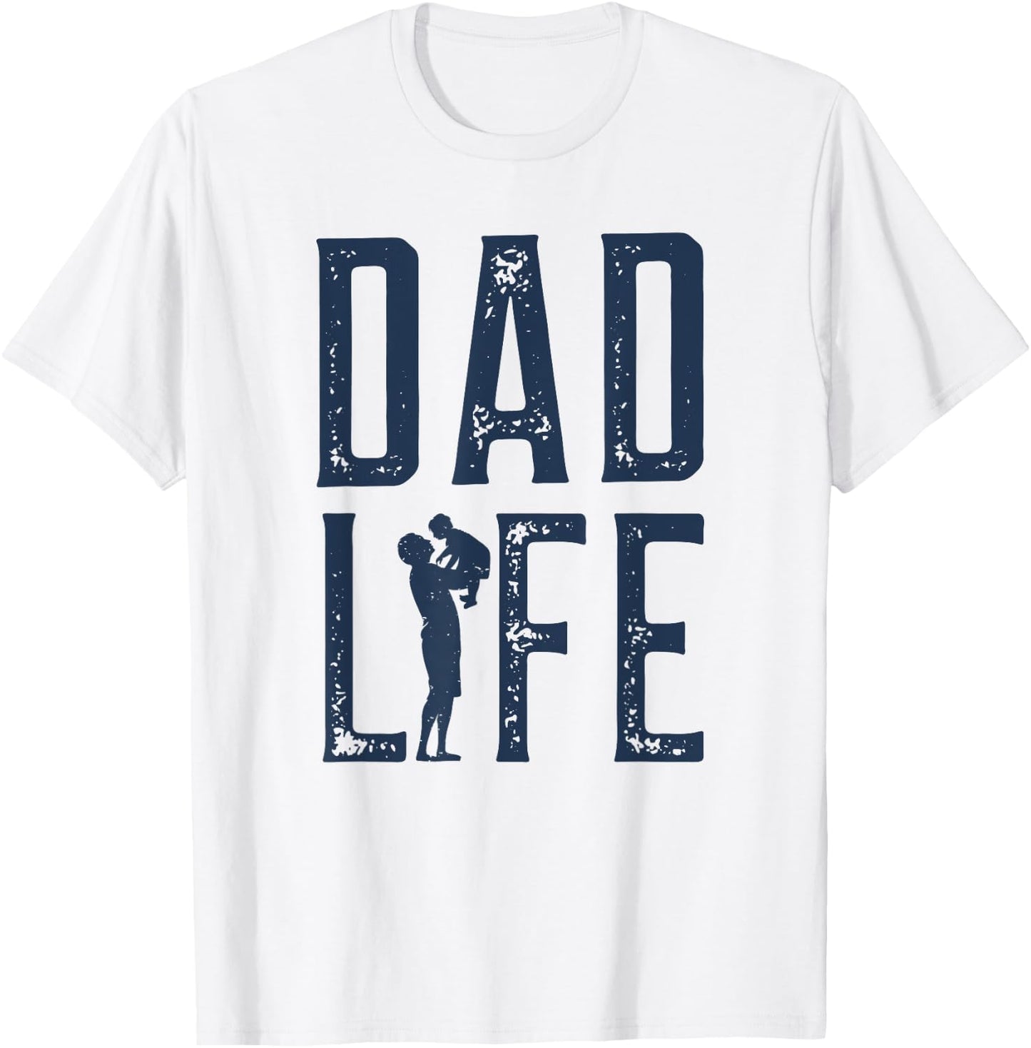 Dad Life Boy Dad T-Shirt - T-Shirt | White
