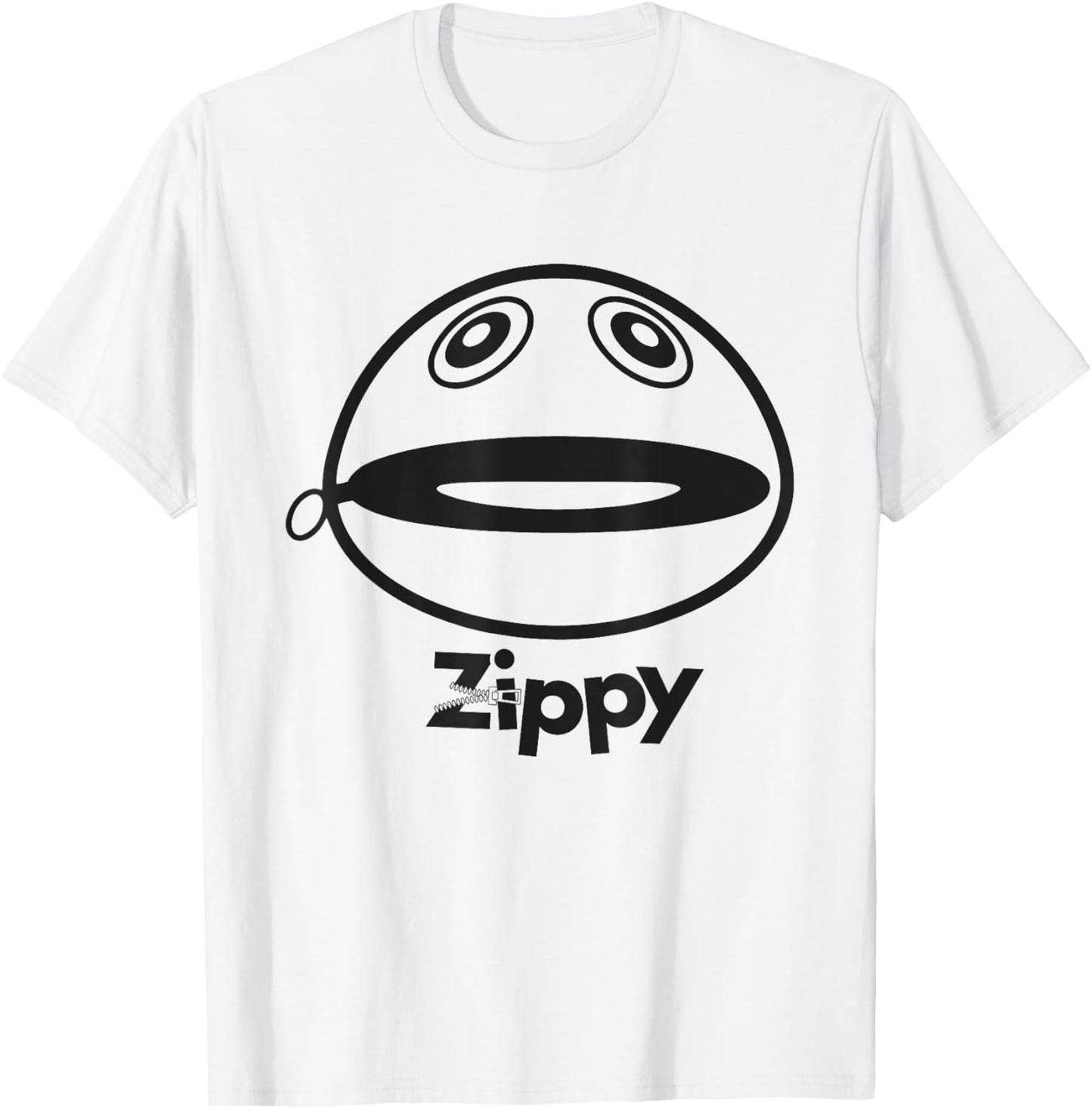 Rainbow Zippy Unzipped T-Shirt - T-Shirt | White