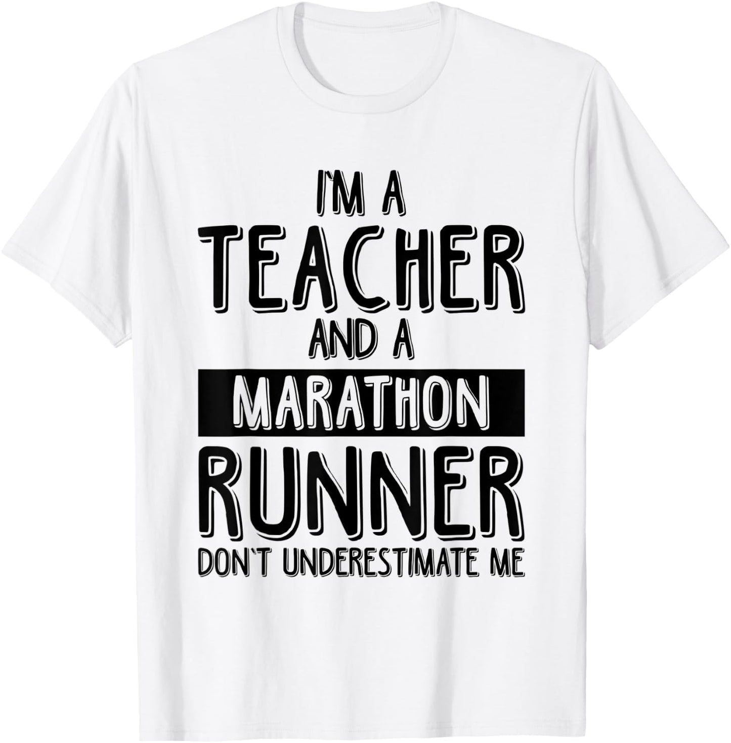 Running Teacher Marathon Funny Running Teacher Women T-Shirt - T-Shirt | White