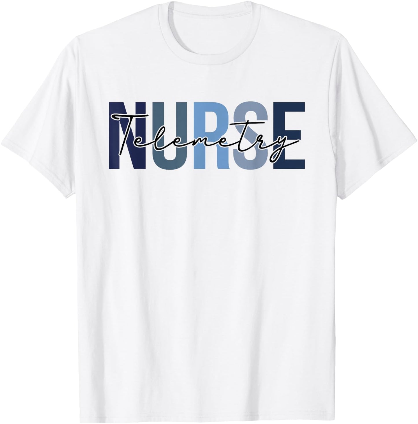 Retro Telemetry Nurse Gifts Nursing Apparel T-Shirt - T-Shirt | White