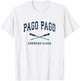 Pago Pago American Samoa Vintage Nautical Paddles Sports Oar T-Shirt - T-Shirt | White