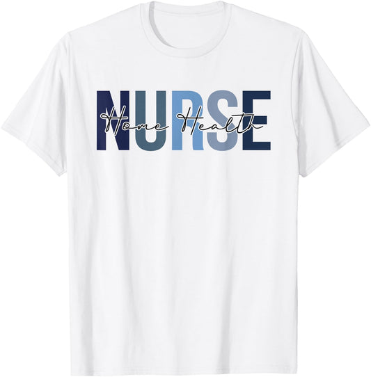 Retro Home Health Nurse Gifts Nursing Apparel T-Shirt - T-Shirt | White