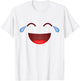 Group Costume Halloween Team Outfit Teary Laughing Emoticon T-Shirt - T-Shirt | White