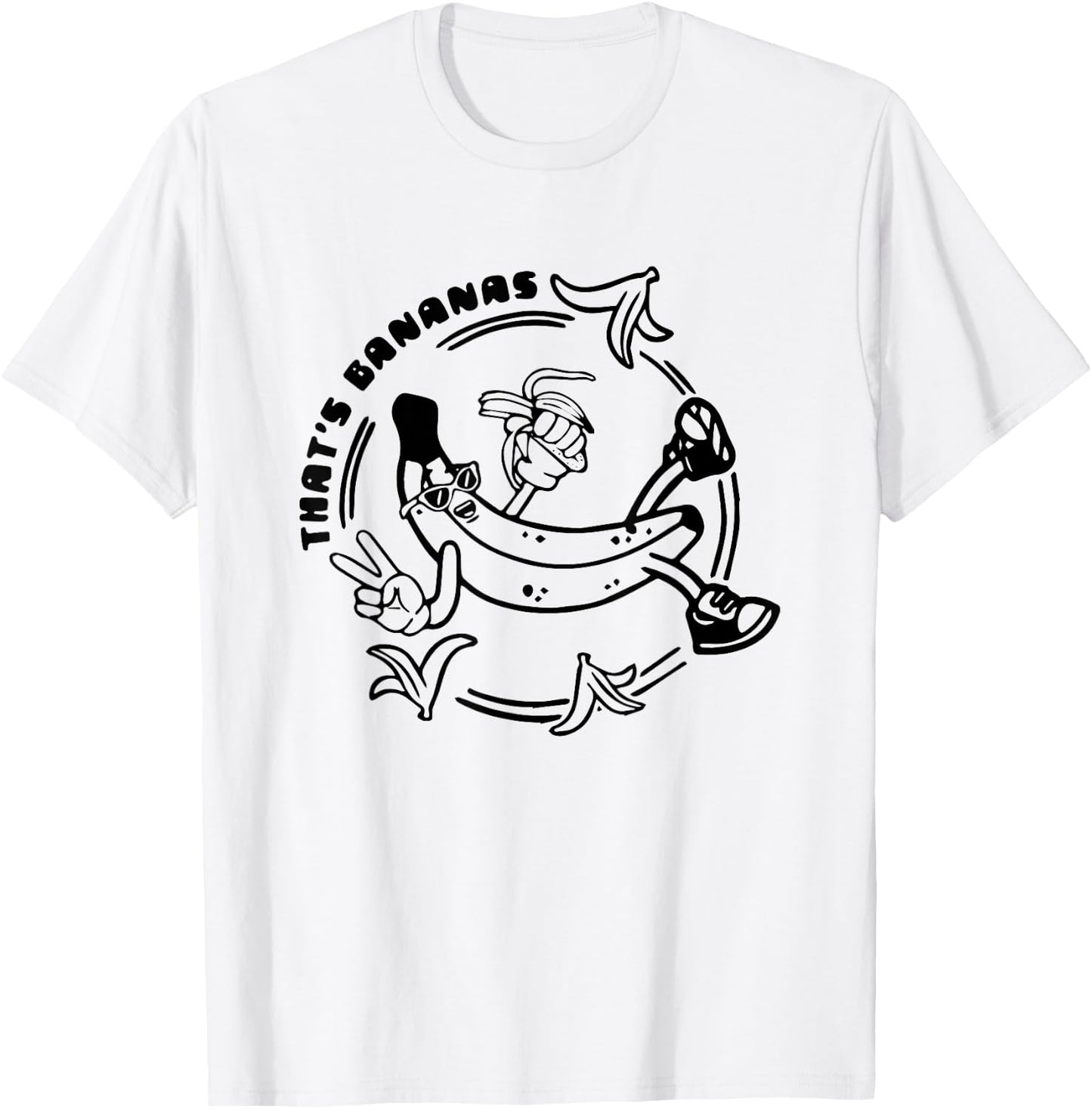 That's Bananas Funny Banana Cool Weird Vintage T-Shirt - T-Shirt | White