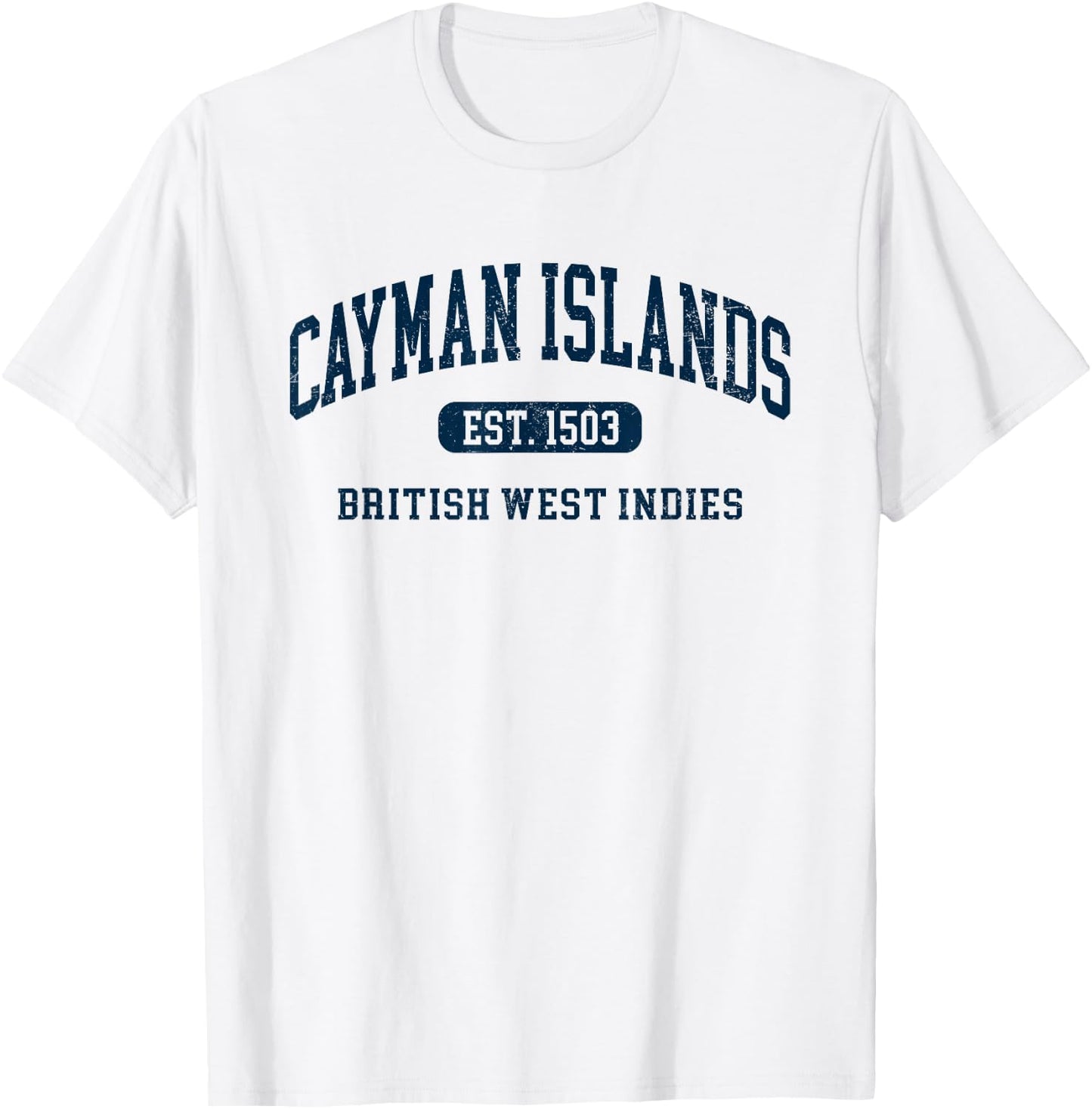 Retro Grand Cayman Islands 1503 Vintage Vacation Souvenir T-Shirt - T-Shirt | White