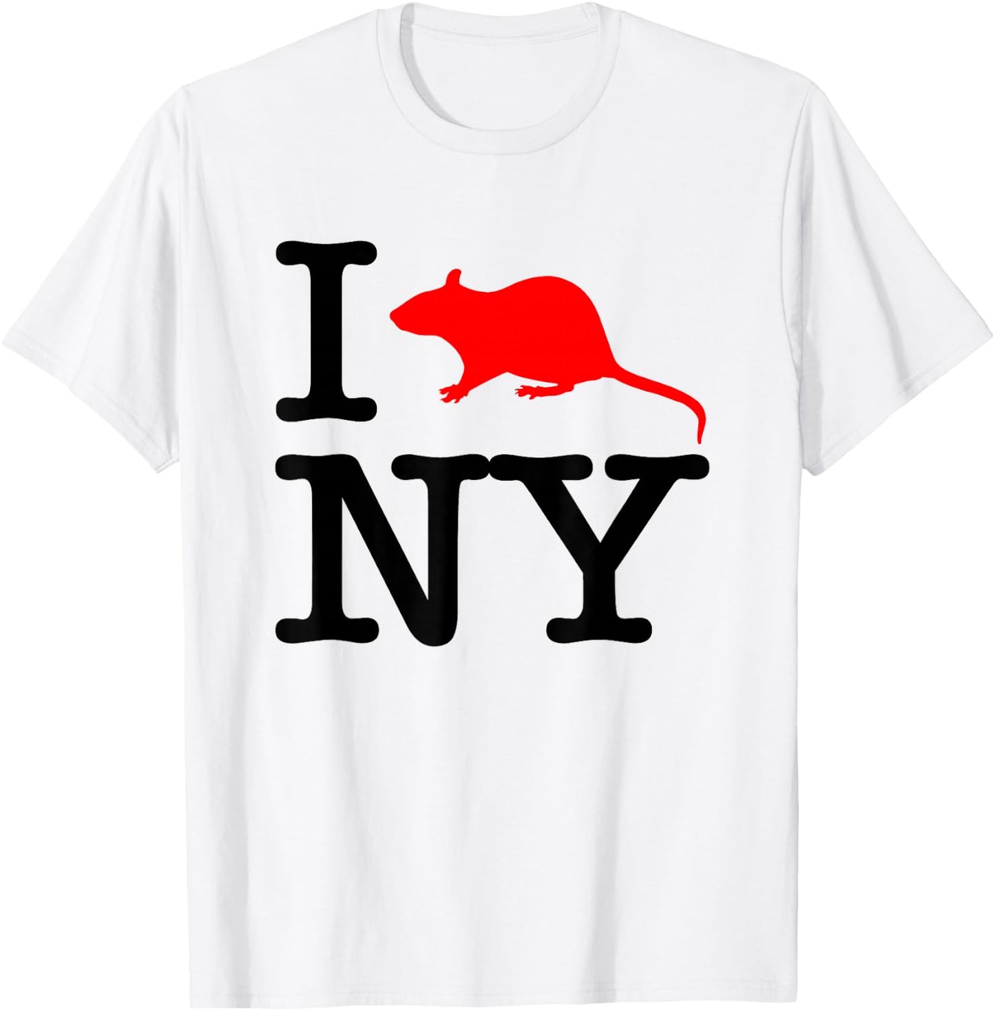 I Rat NY - Funny Saying New York City NYC New York T-Shirt - T-Shirt | White