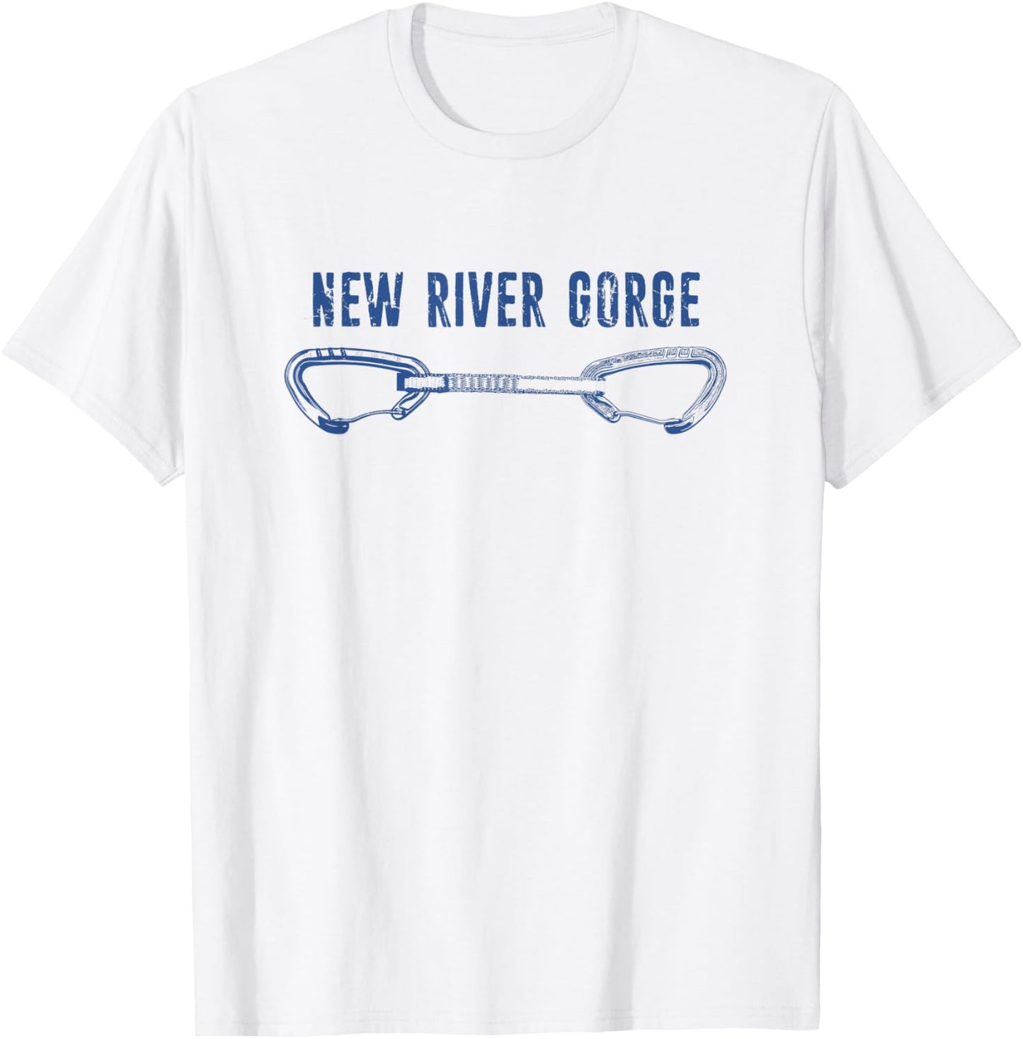 New River Gorge Rock Climbing Quickdraw T-Shirt - T-Shirt | White