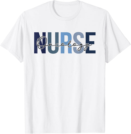 Retro Oncology Nurse Gifts Nursing Apparel T-Shirt - T-Shirt | White