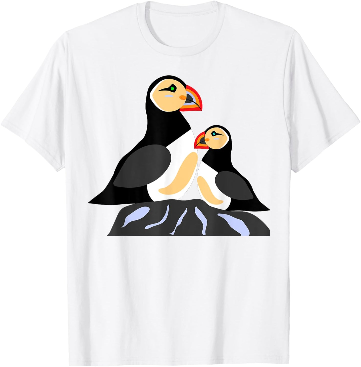 Puffins Are My Spirit Animals Seabirds On A Rock Iceland T-Shirt - T-Shirt | White