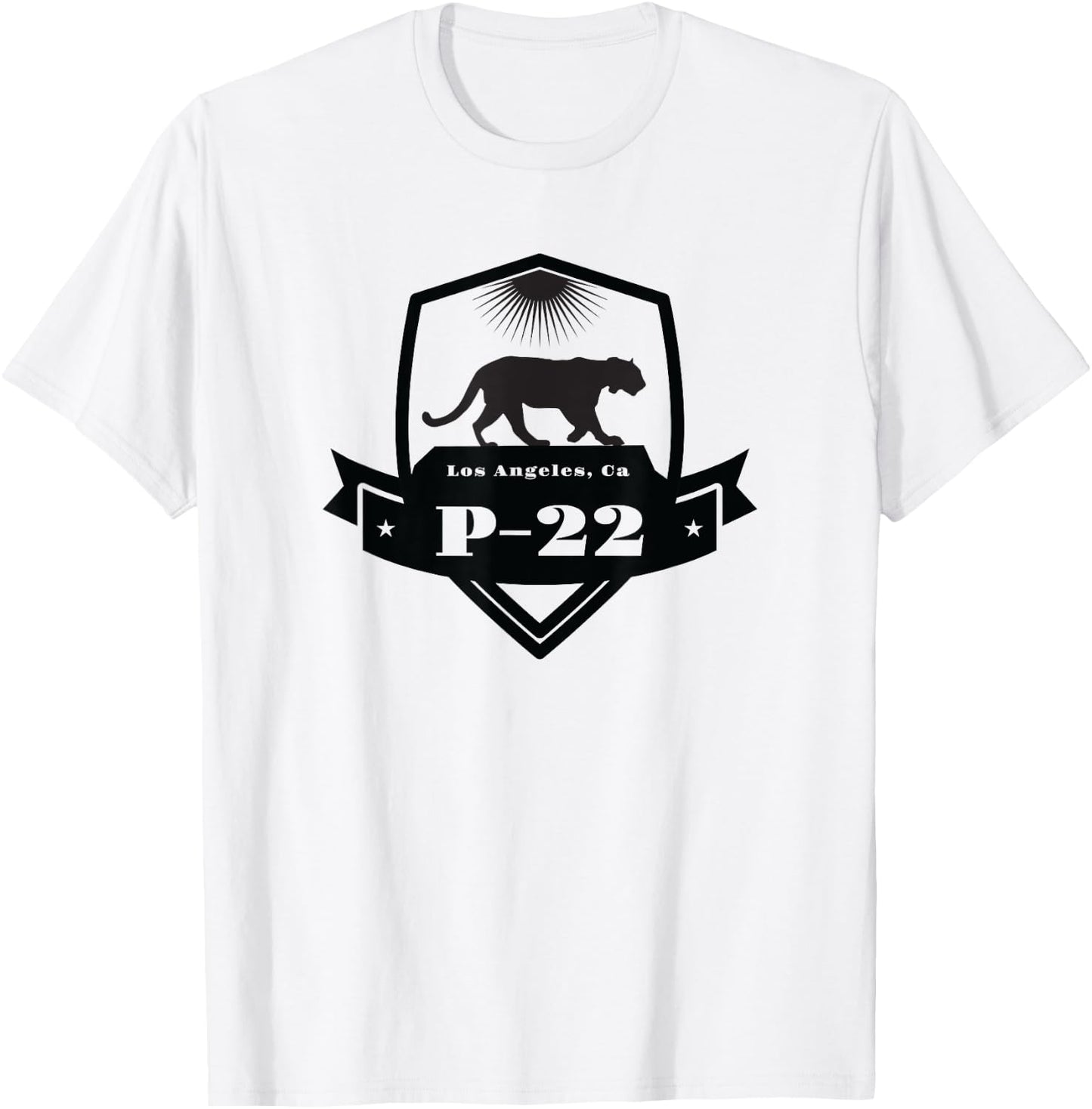Hollywood Mountain Lion P-22 Los Angeles Cougar T-Shirt - T-Shirt | White