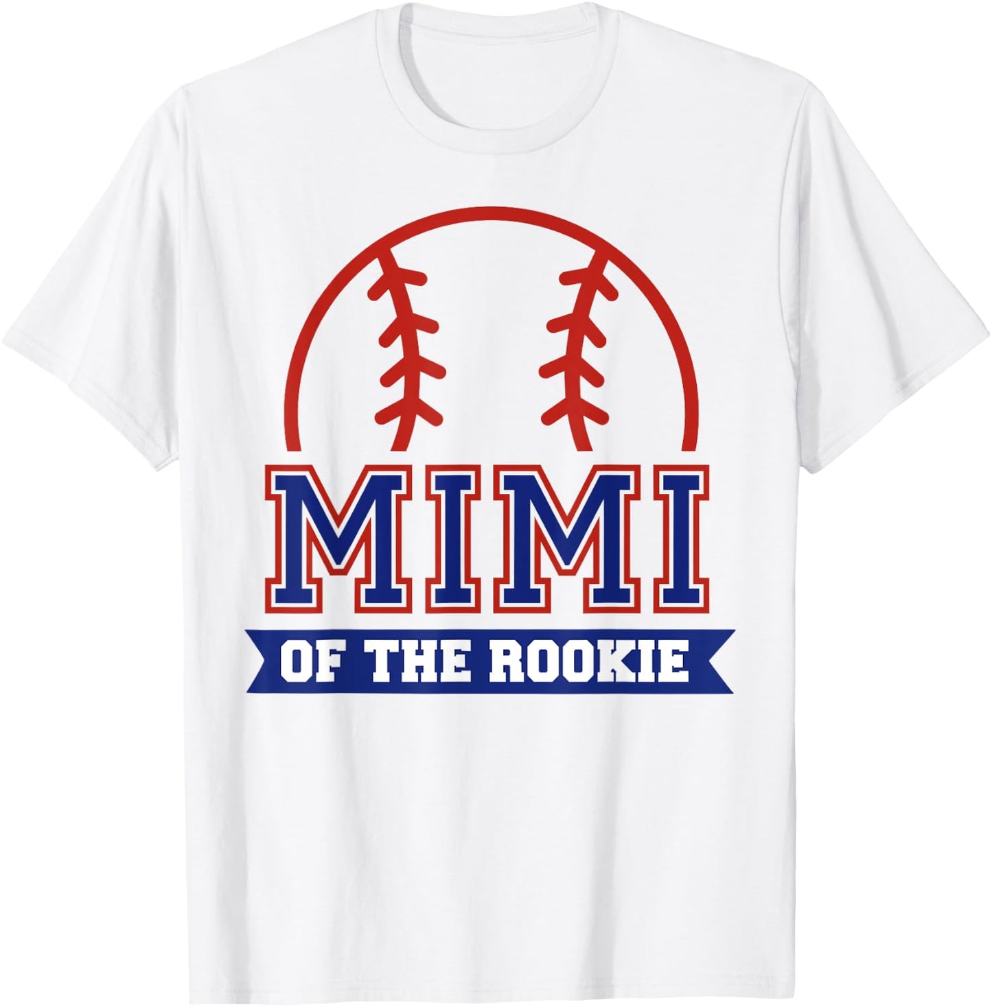 Mimi of Rookie 1st Birthday Baseball Theme Matching Party T-Shirt - T-Shirt | White