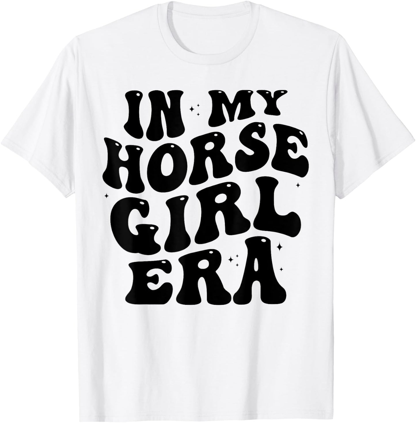 In my horse girl era Equestrian Horseback Riding girls T-Shirt - T-Shirt | White