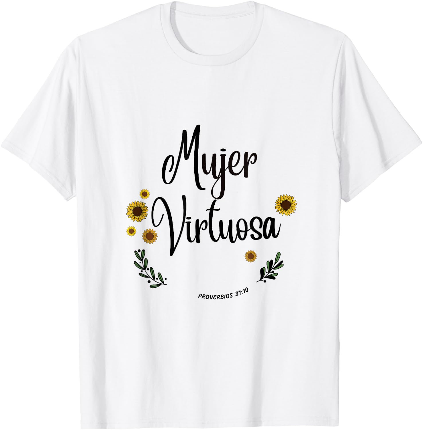 Mujer Virtuosa Proverb 31 Spanish Bible Women Verse T-Shirt - T-Shirt | White
