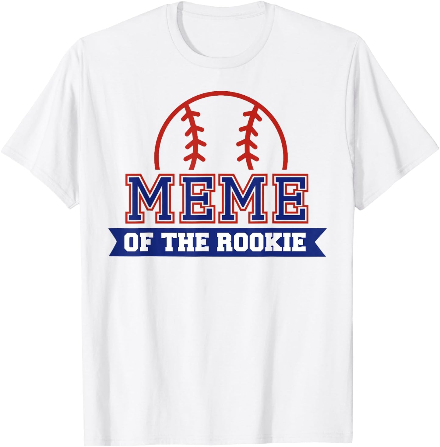 Meme of Rookie 1st Birthday Baseball Theme Matching Party T-Shirt - T-Shirt | White