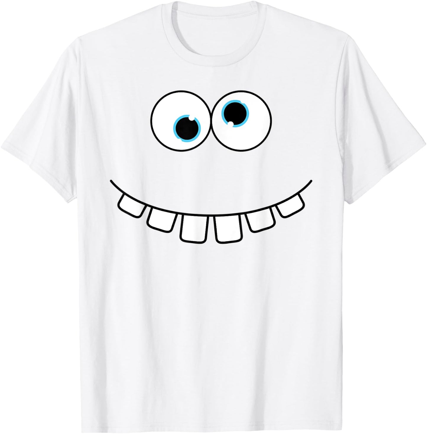 Silly Monster Face Group Costume Birthday Party Halloween T-Shirt - T-Shirt | White