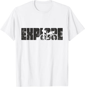 Explore - Gravel Bike T-Shirt - T-Shirt | White