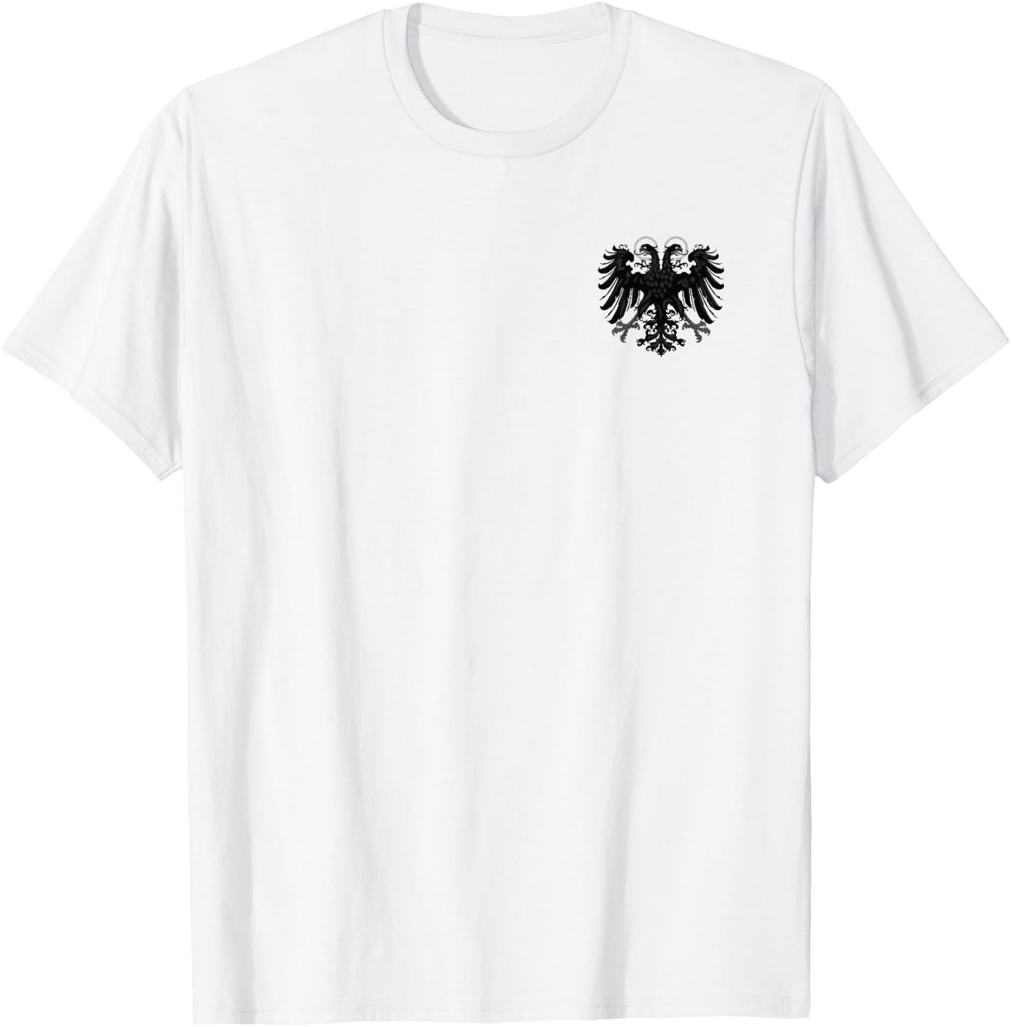 Holy Roman Banner Flag Double Headed Eagle Empire T-Shirt - T-Shirt | White