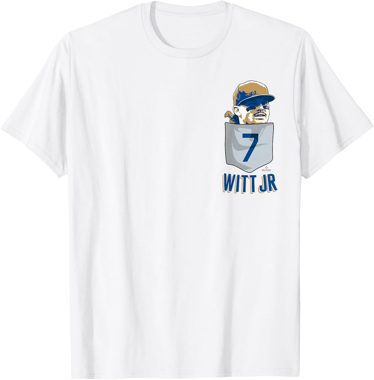 Bobby WITT Jr. Kansas City Baseball Pocket MLBPA T-Shirt - T-Shirt | White