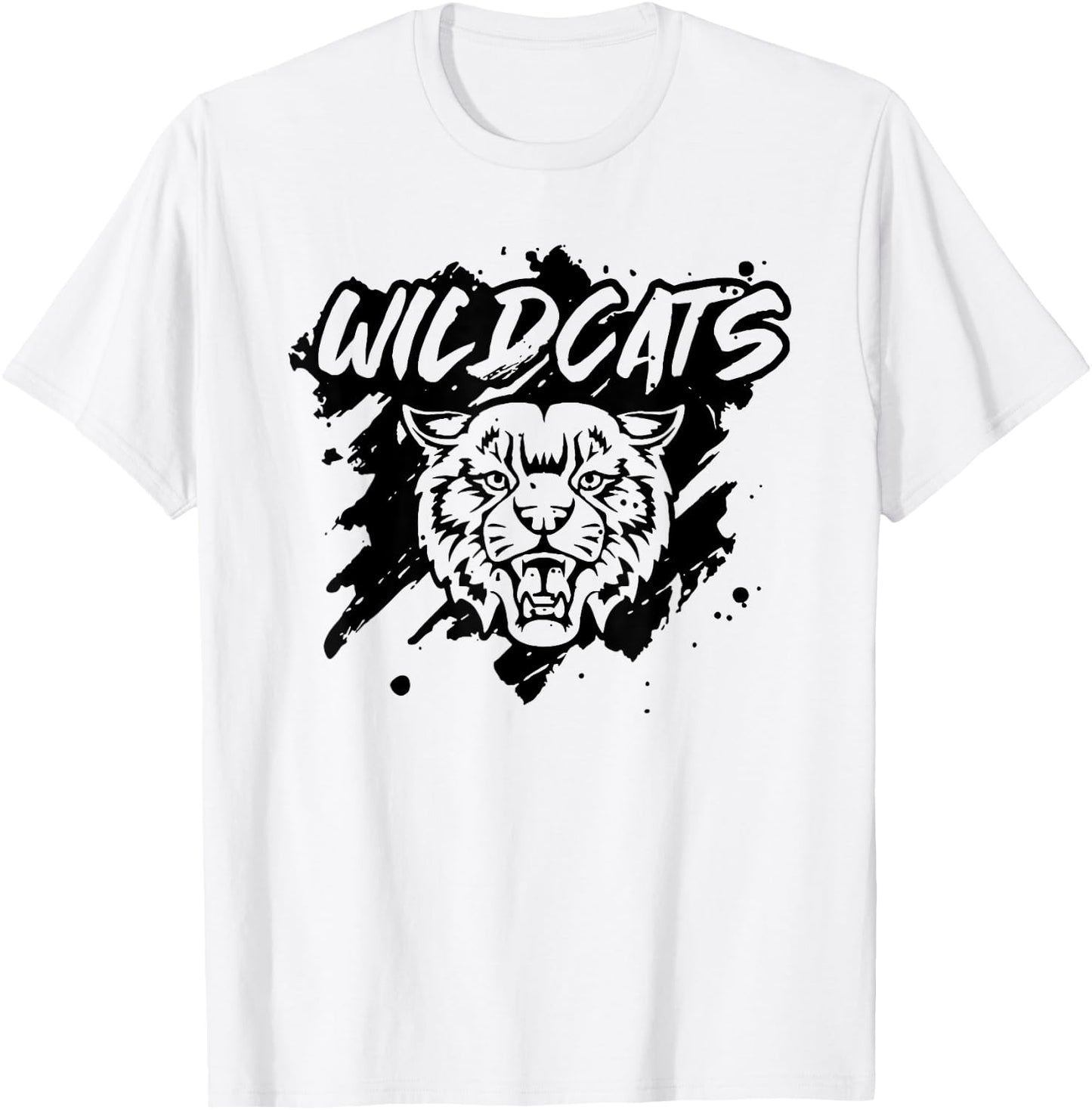 Wildcats Football School Sports Fan Team Spirit T-Shirt - T-Shirt | White