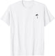I Live Life Palm Tree Minimalist Left Chest Graphic Tropical T-Shirt - T-Shirt | White