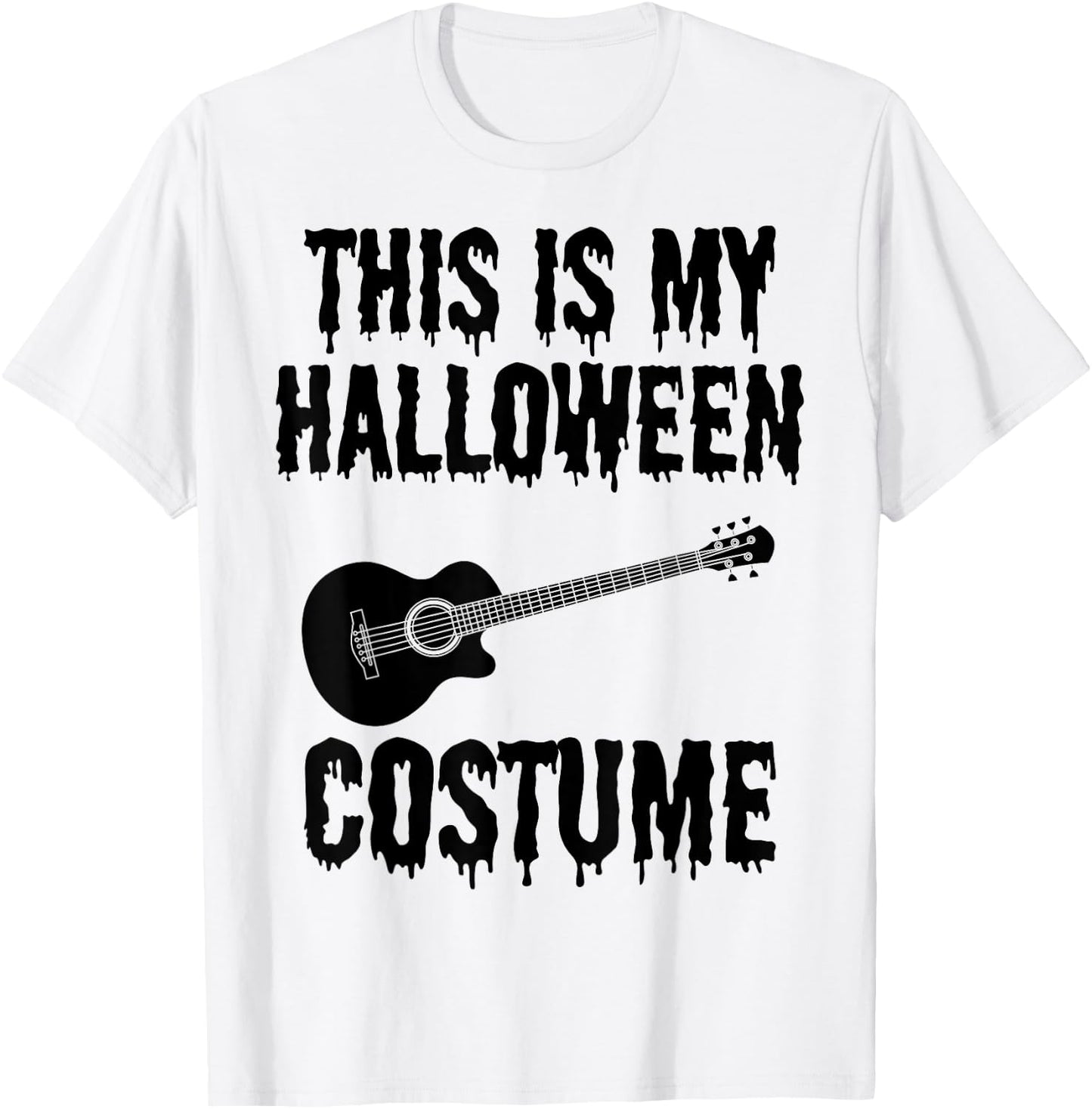 Funny Guitarist This is My Halloween Costume Guitar Player T-Shirt - T-Shirt | White