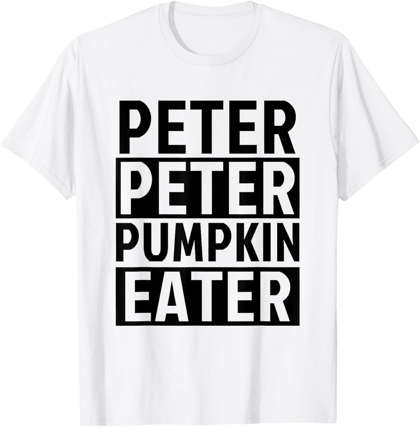 Halloween Couples Costumes for Adults Peter Pumpkin Eater T-Shirt - T-Shirt | White